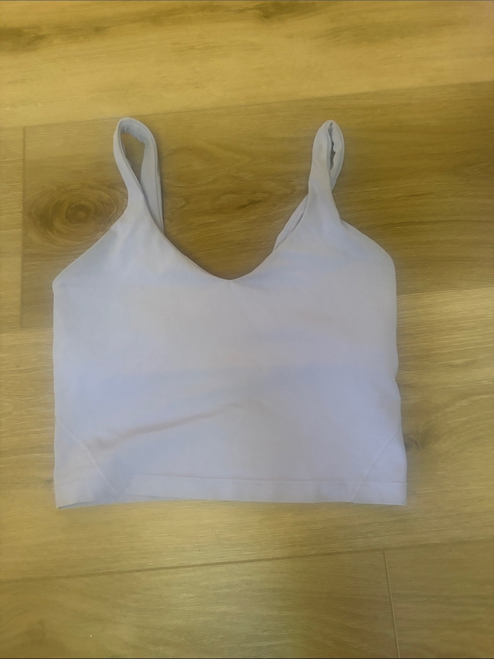 Lululemon Women's Light Lavender Seamless Crop Tank Top